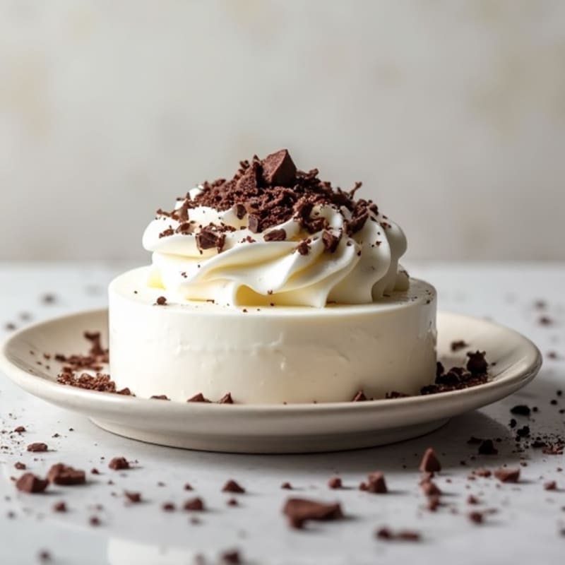 Greek Yogurt Protein Mousse with Dark Chocolate Shavings