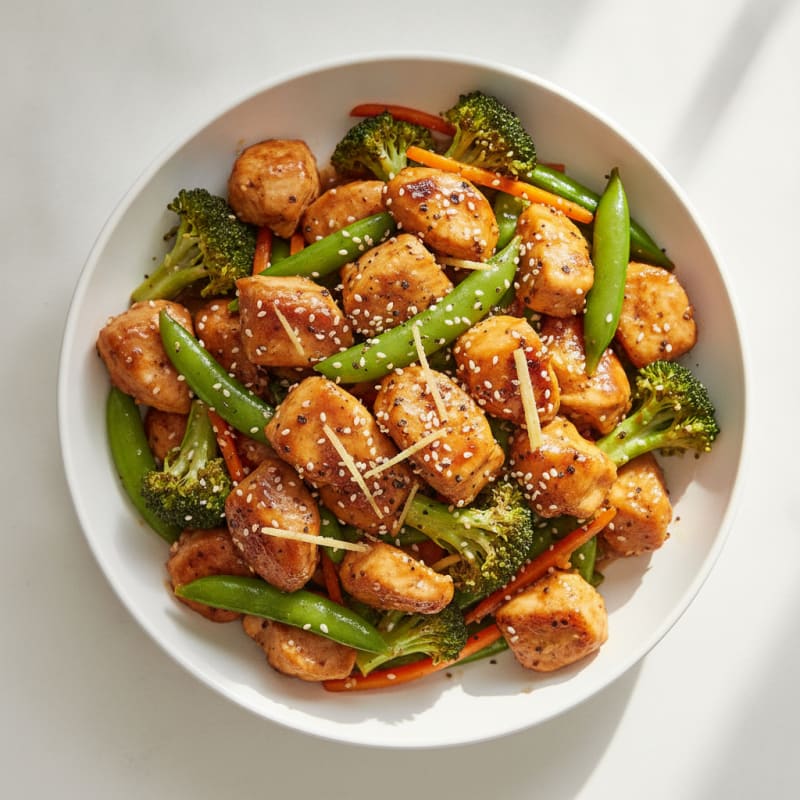 Teriyaki Chicken with Sesame Vegetables