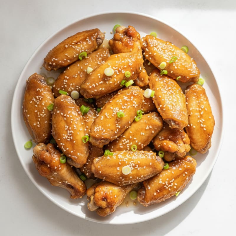 Honey-Glazed Chicken Wings with Sesame