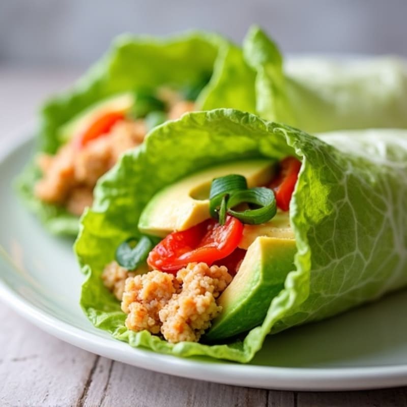Spicy Sriracha Tuna Lettuce Wrap