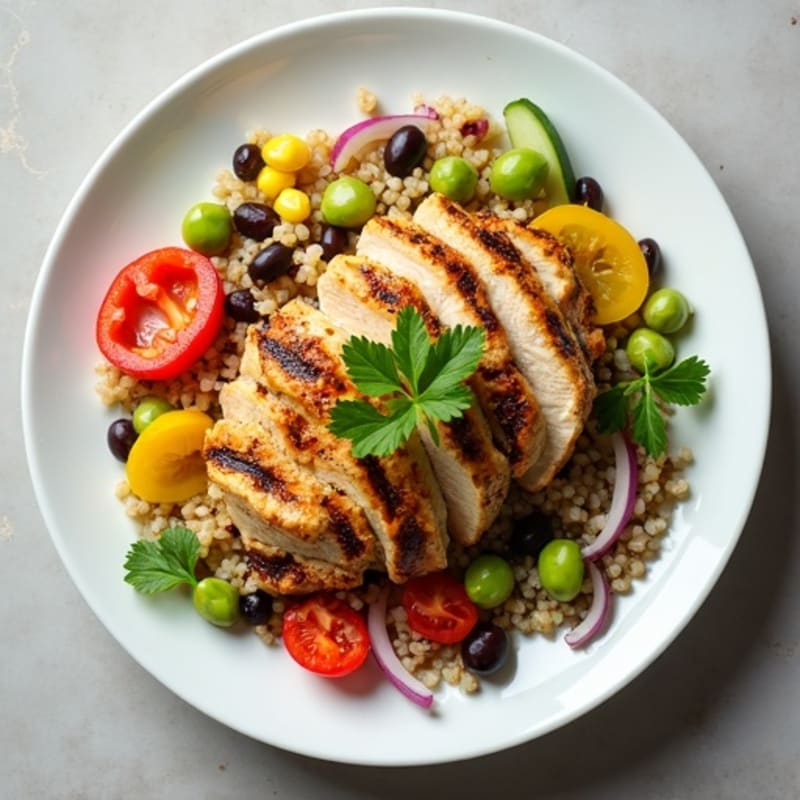 Fresh Quinoa and Black Bean Salad