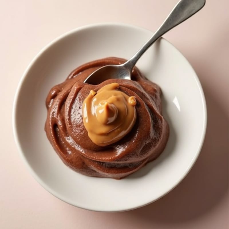 Silky Chocolate Protein Pudding with Peanut Butter Swirl