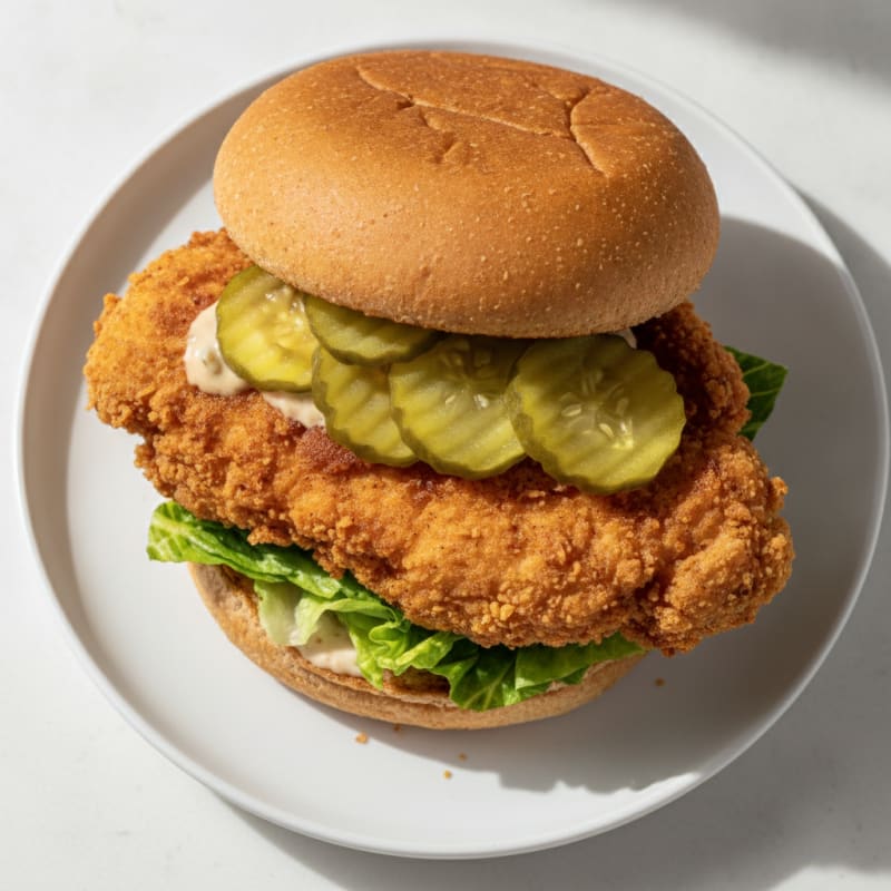 Buttermilk Fried Chicken Sandwich with Pickles