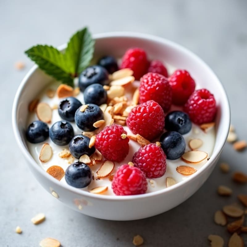 Protein-Packed Berry Crunch Greek Yogurt Bowl