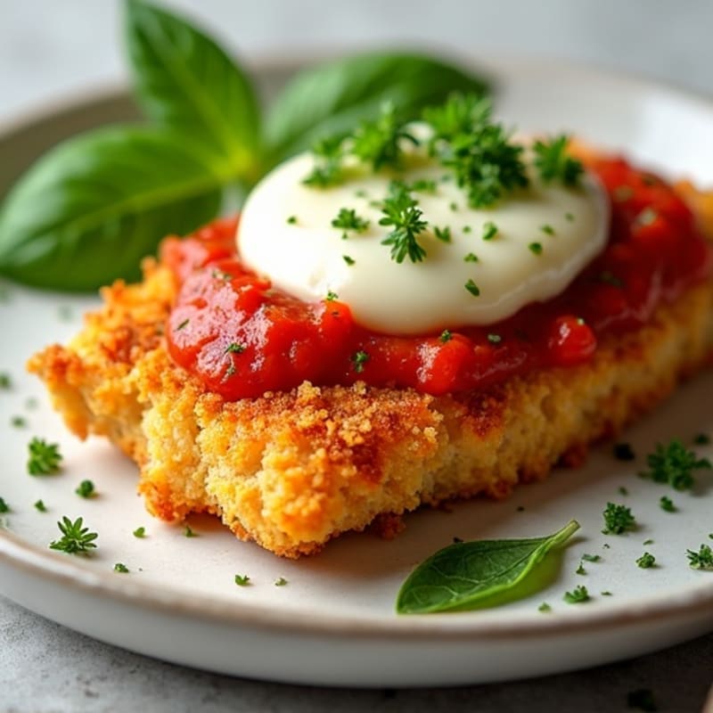 Crispy Baked Chicken Parmesan with Fresh Herbs