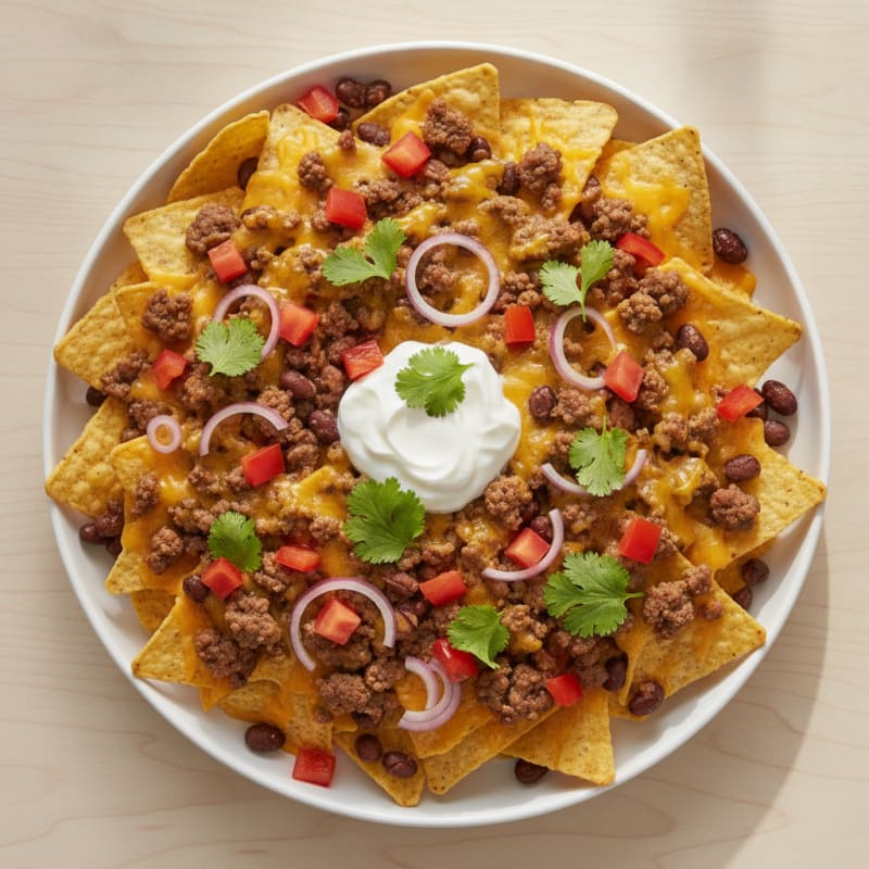 Loaded Beef Nacho Platter