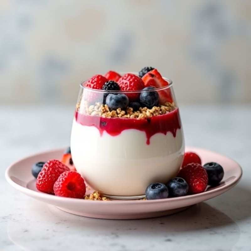 Creamy Greek Yogurt Protein Parfait with Berries