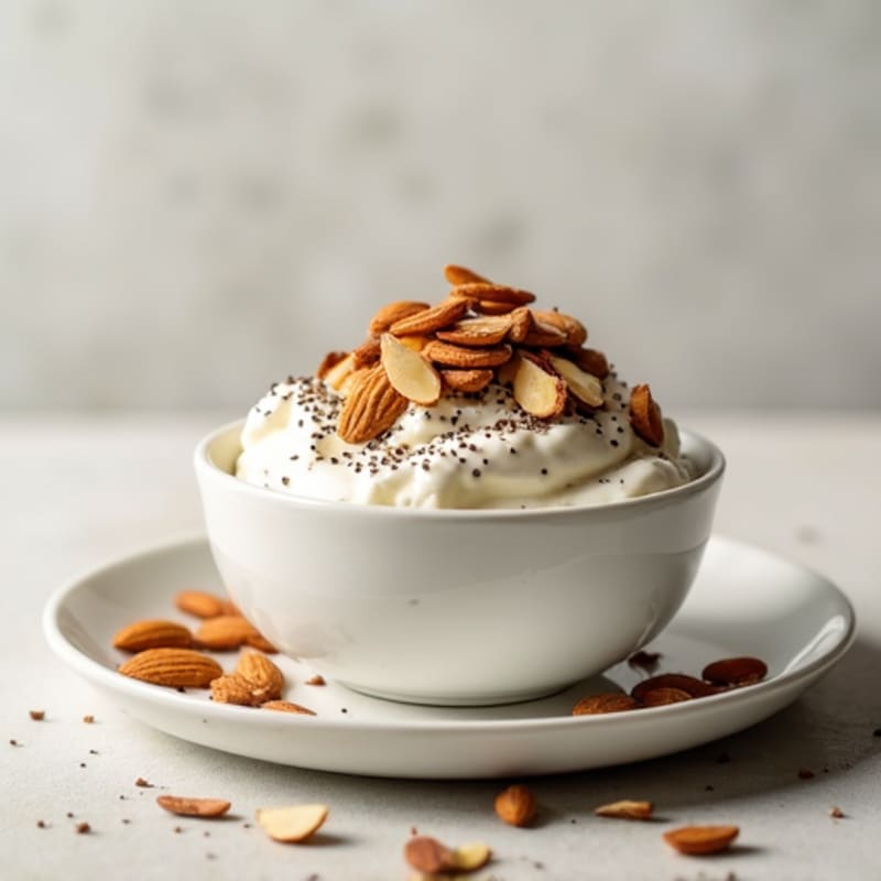 Greek Yogurt with Chia Seeds and Almonds