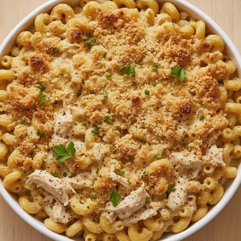 Baked Macaroni and Cheese with Crispy Topping