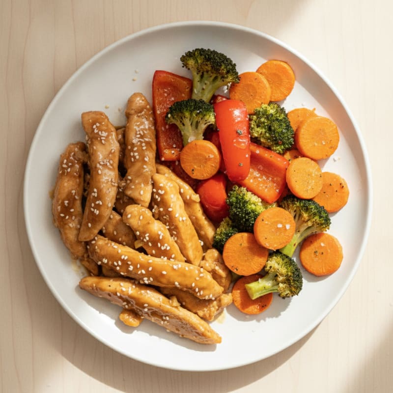 Teriyaki Chicken with Roasted Vegetables