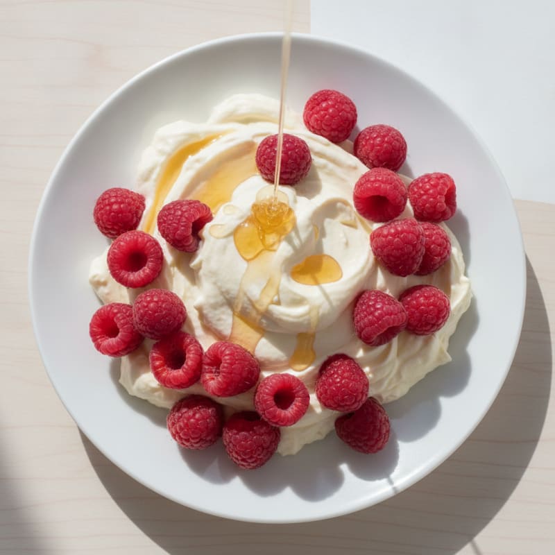 Silky Greek Yogurt Protein Mousse with Fresh Berries