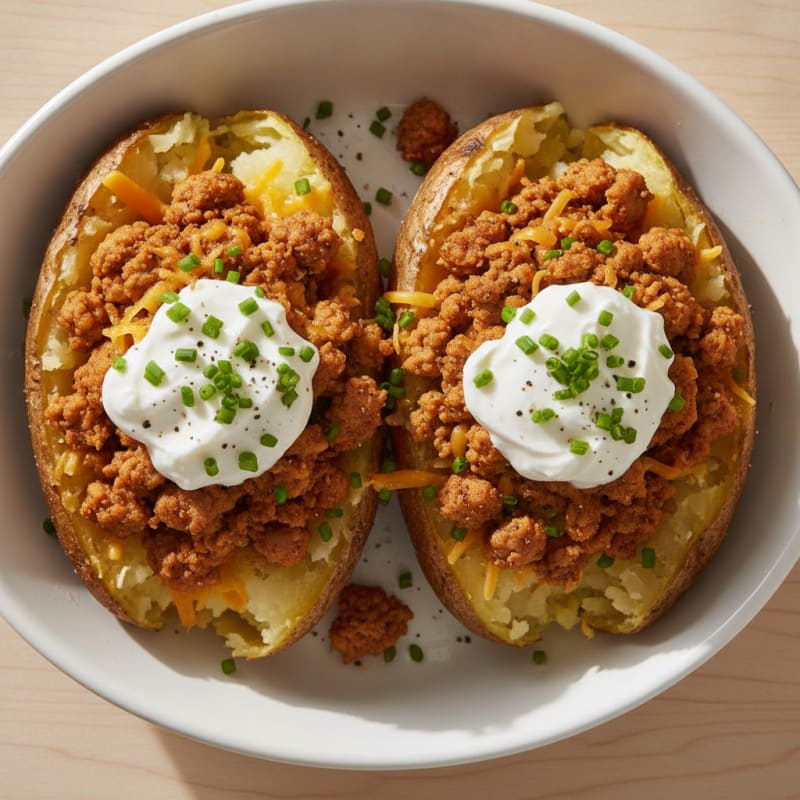 Loaded Baked Potatoes with Chives