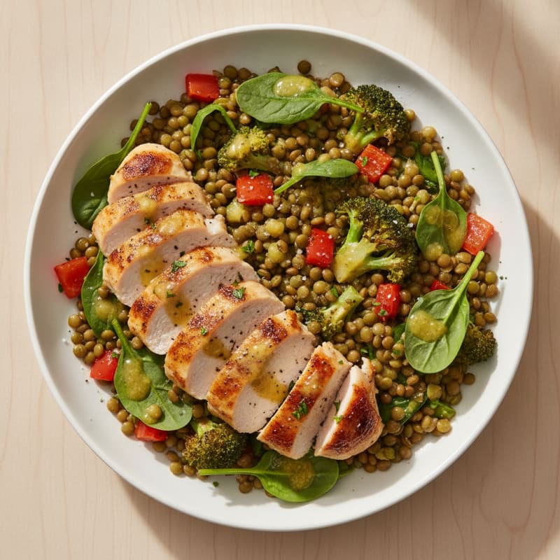 Lentil and Vegetable Power Bowl