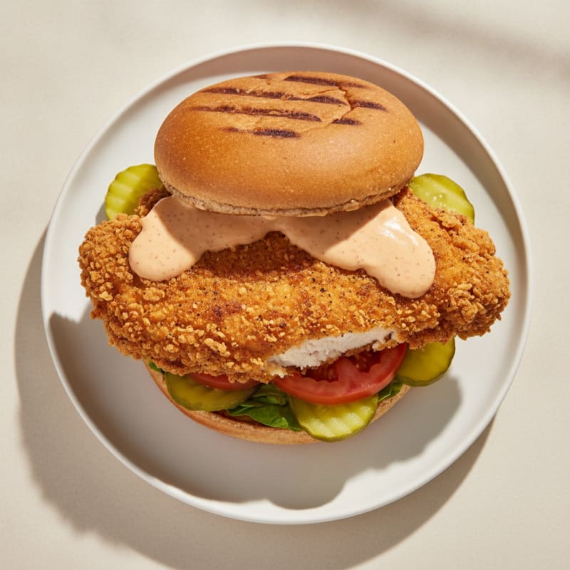 Buttermilk Fried Chicken Sandwich with Pickles