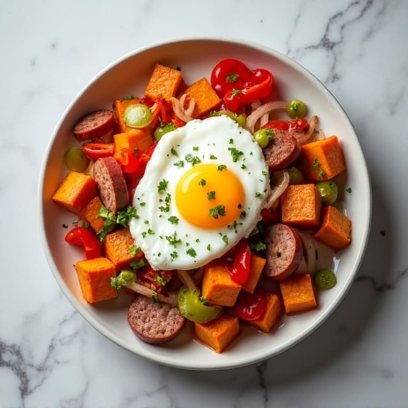 Hearty Sweet Potato and Egg Hash