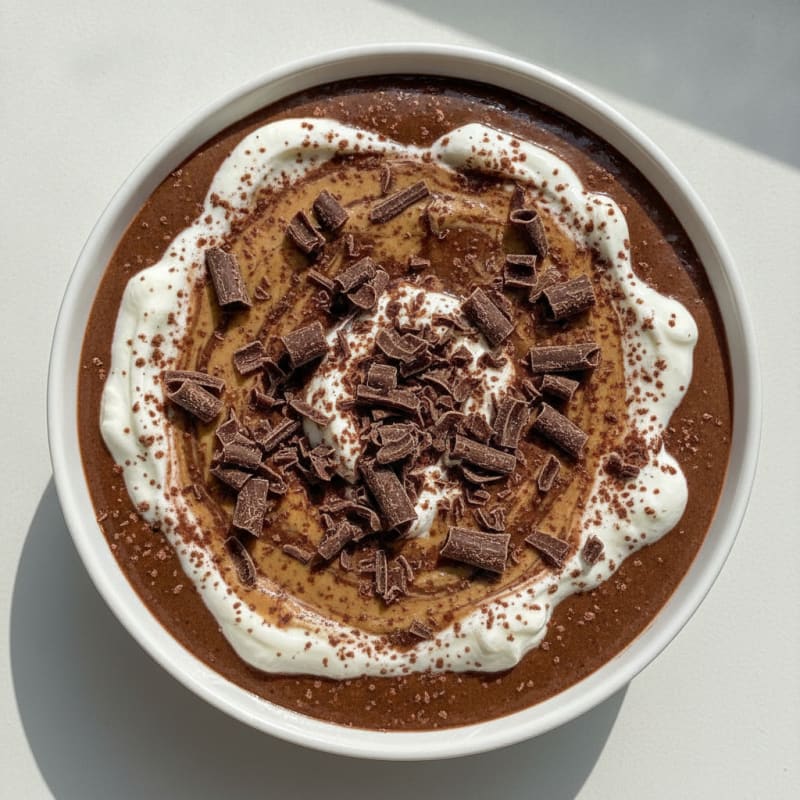 Silky Chocolate Protein Pudding with Greek Yogurt