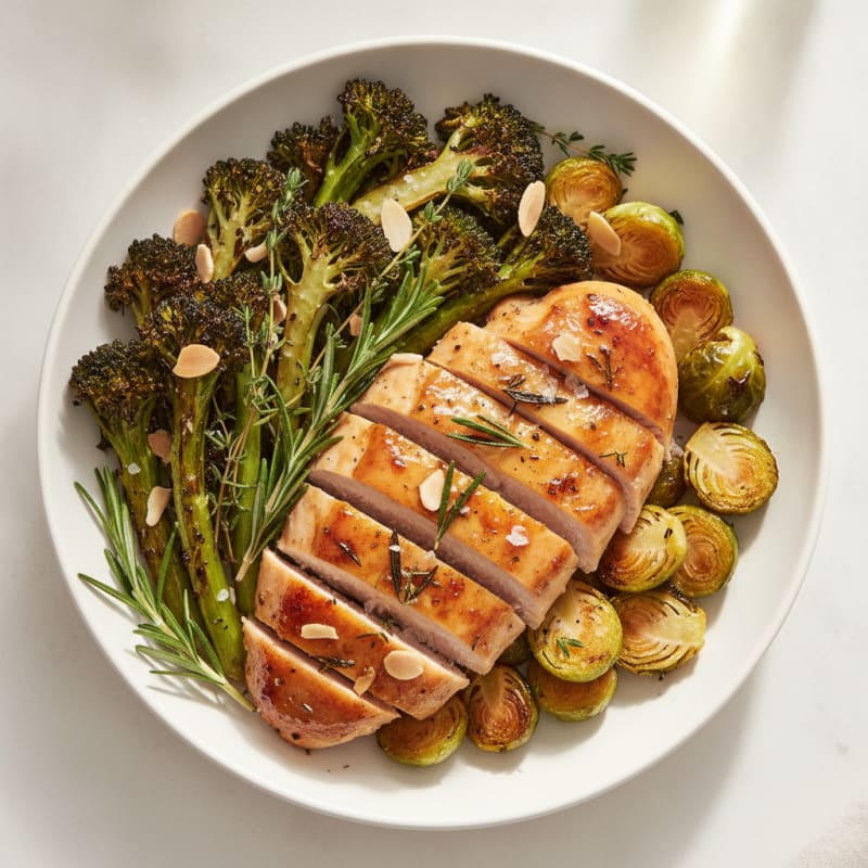 Herb-Roasted Chicken with Roasted Vegetables