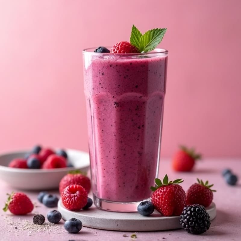 Triple Berry Protein Recovery Smoothie