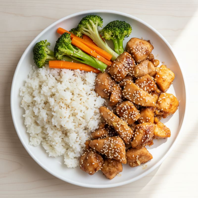 Teriyaki Glazed Chicken with Sesame Rice