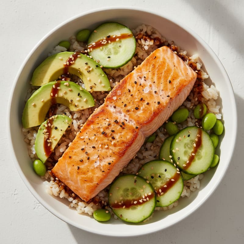 Salmon Sushi Rice Bowl