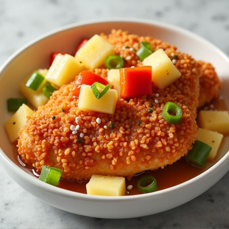 Crispy Baked Sweet and Sour Chicken