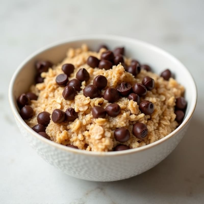 Warm Chocolate Chip Cookie Dough Baked Oats