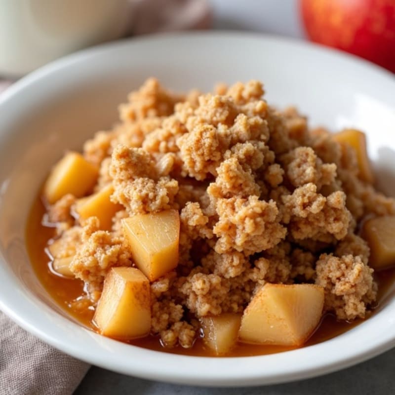 Cinnamon-Spiced Apple Oat Crumble