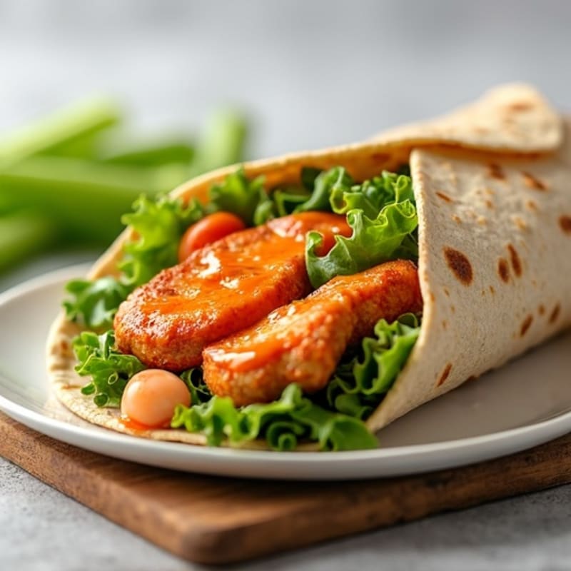 Crispy Buffalo Ranch Chicken Wrap