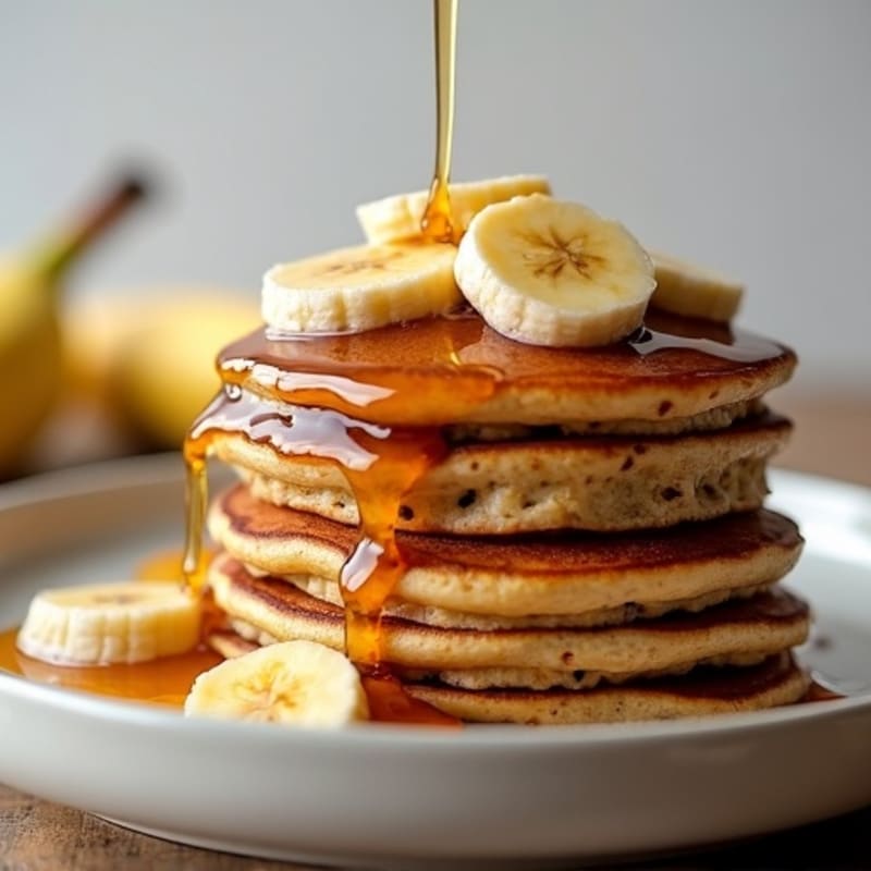 Caramelized Banana Protein Pancakes