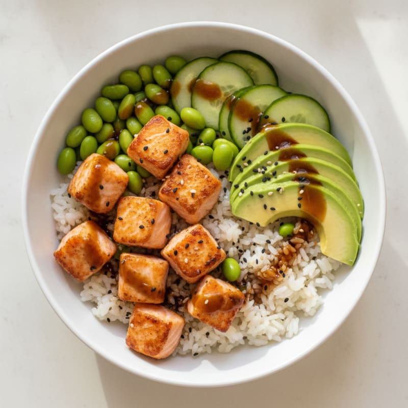 Salmon Sushi Rice Bowl