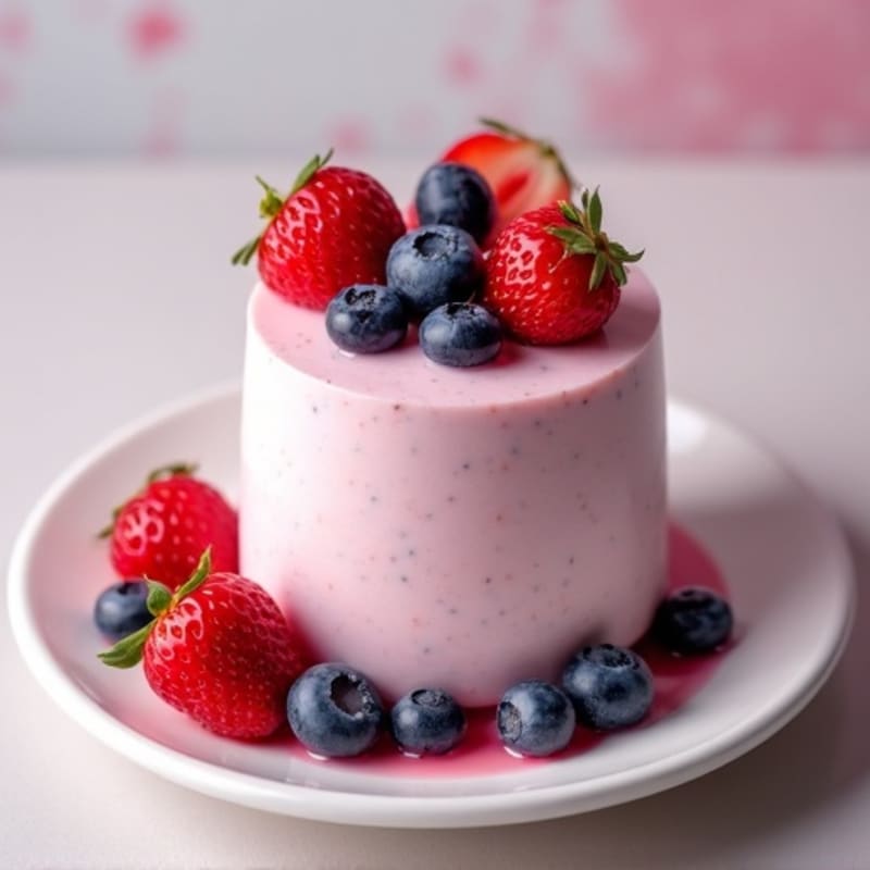 Silky Greek Yogurt Protein Mousse with Berries