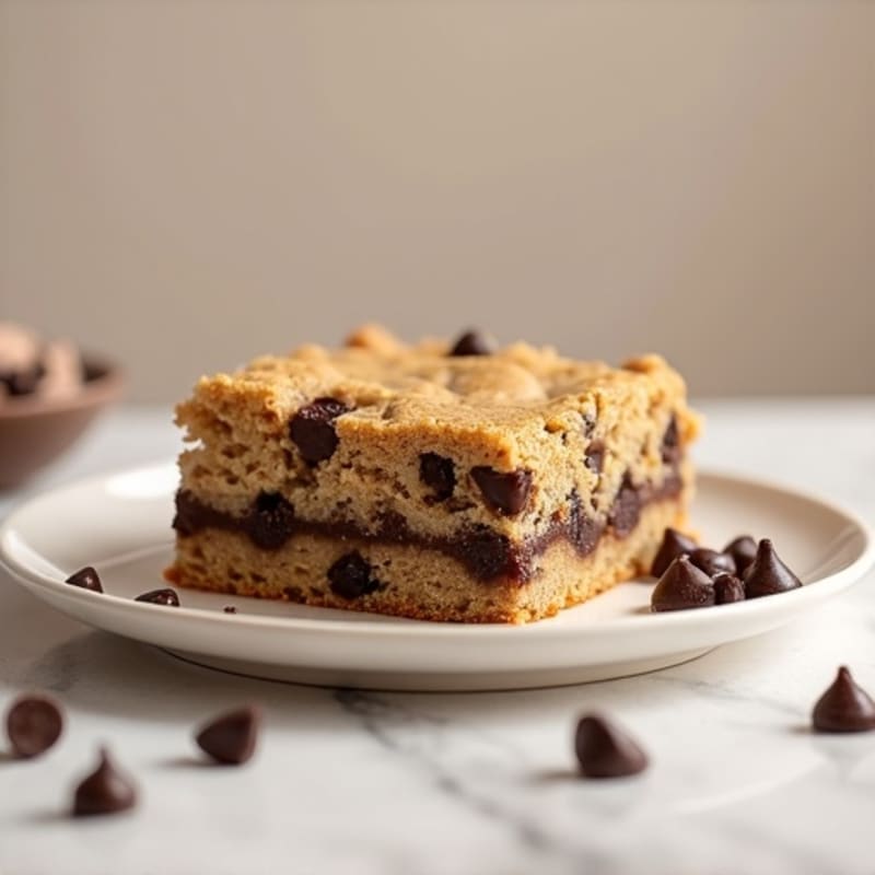 Protein-Packed Almond Flour Chocolate Chip Cookie Cake