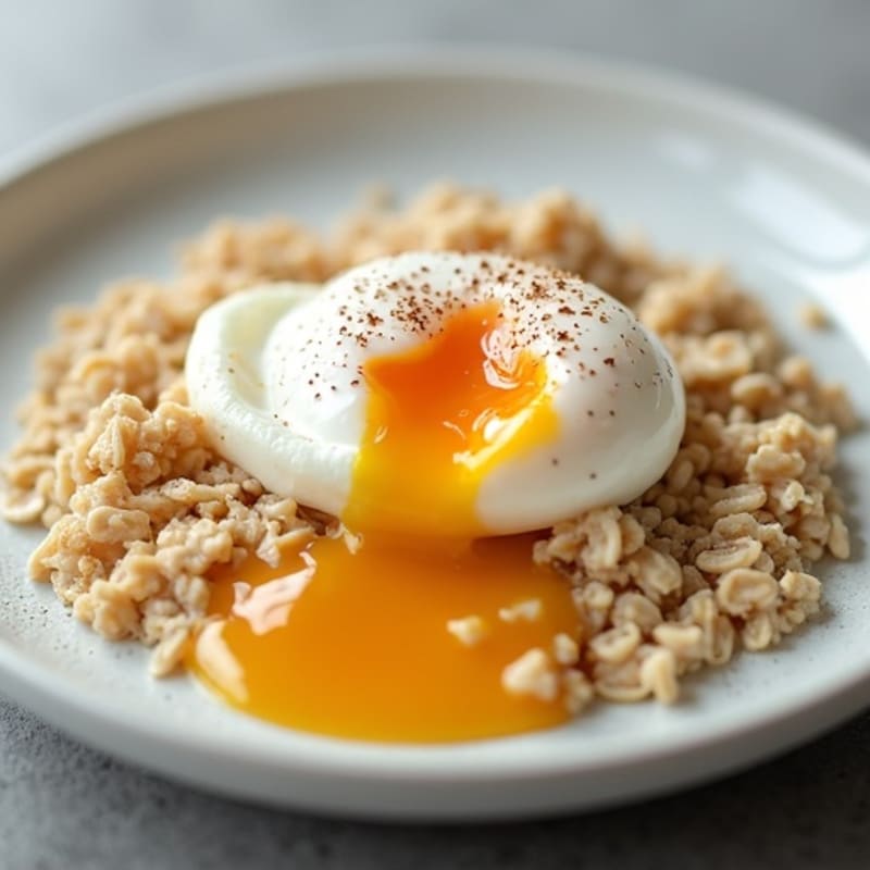 Creamy Protein Oats with Soft-Poached Egg