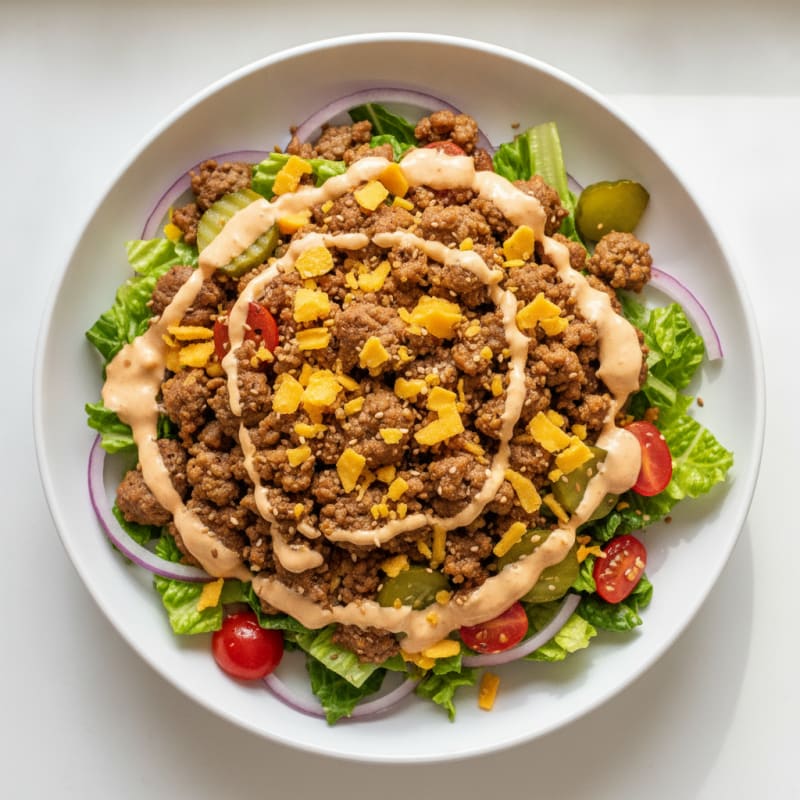 Protein-Packed Big Mac Bowl