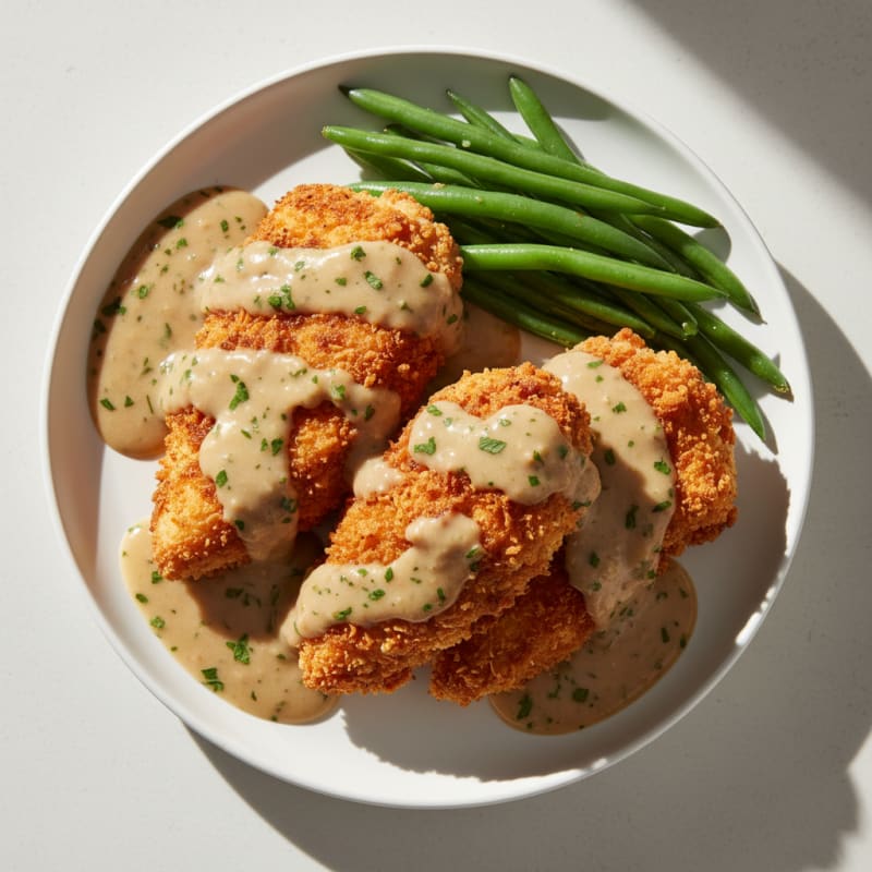 Buttermilk Fried Chicken with Creamy Gravy