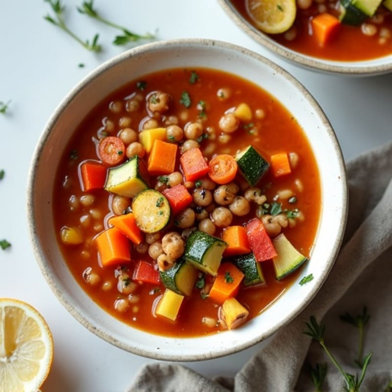 Hearty Lentil and Roasted Vegetable Stew