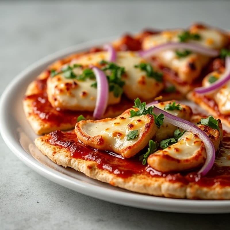 Crispy BBQ Chicken Flatbread Pizza