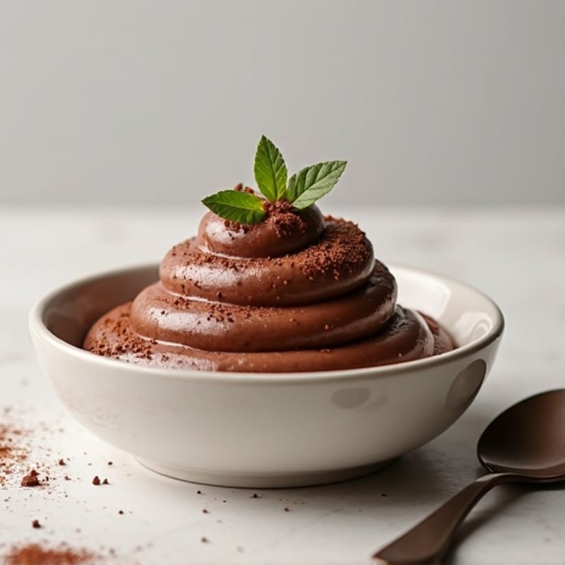 Silky Chocolate Protein Pudding with Greek Yogurt