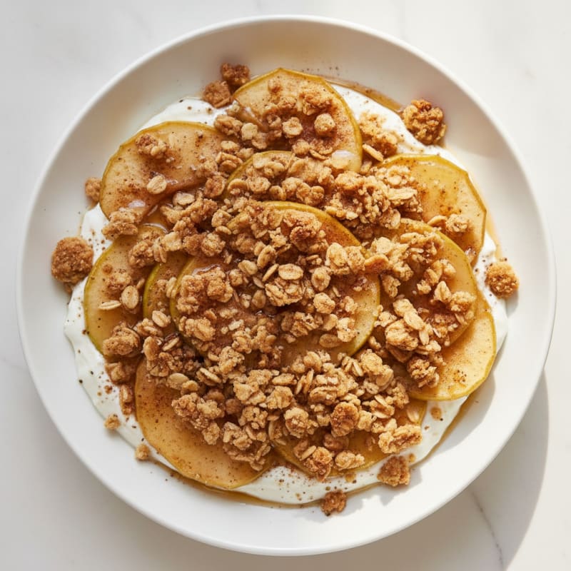 Baked Apple Crumble with Oat Topping