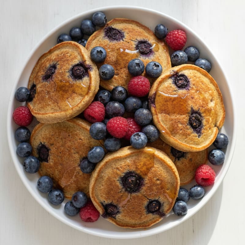 Kodiak Cake Baked Pancakes with Berries