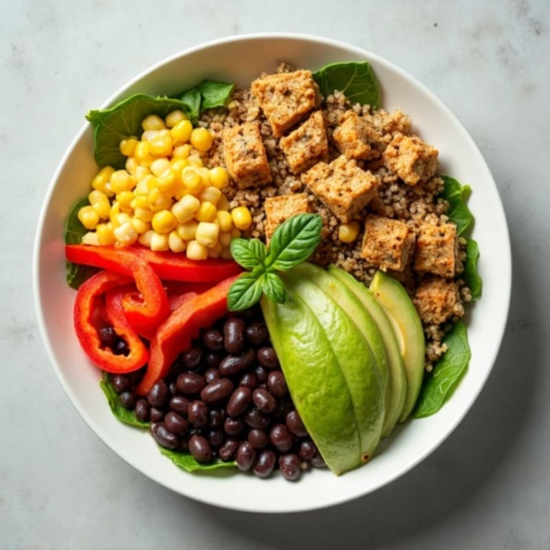 Fresh Quinoa Black Bean Salad with Zesty Lime Dressing