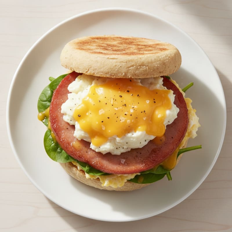 Classic Breakfast Sandwich with Egg and Cheese