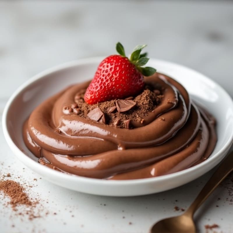 Silky Chocolate Protein Pudding with Greek Yogurt