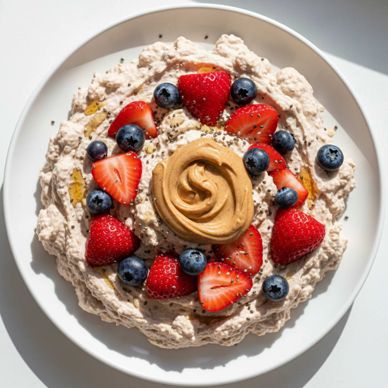 Silky Greek Yogurt Protein Mousse with Berries