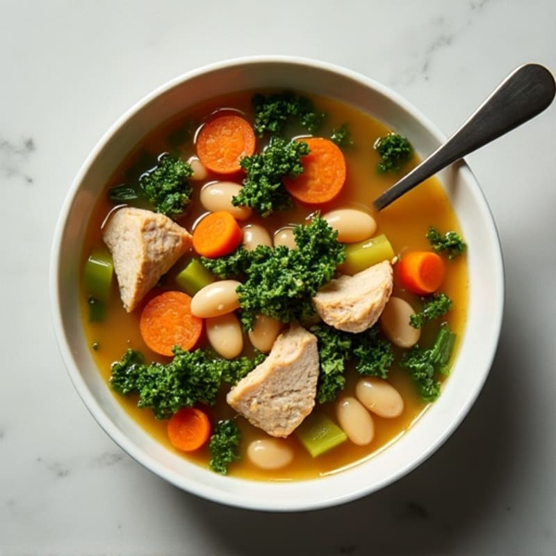 Hearty Tuscan White Bean and Kale Soup