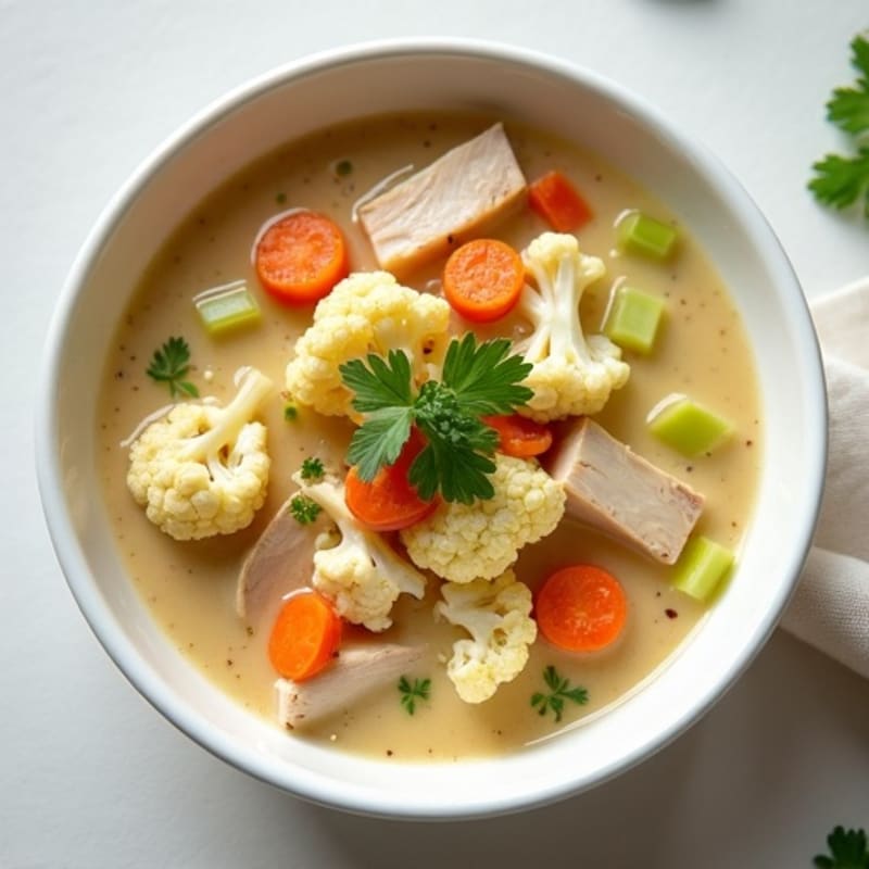 Creamy Cauliflower Chicken Chowder