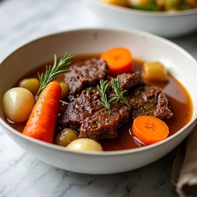 Slow-Cooked Beef Pot Roast with Hearty Root Vegetables