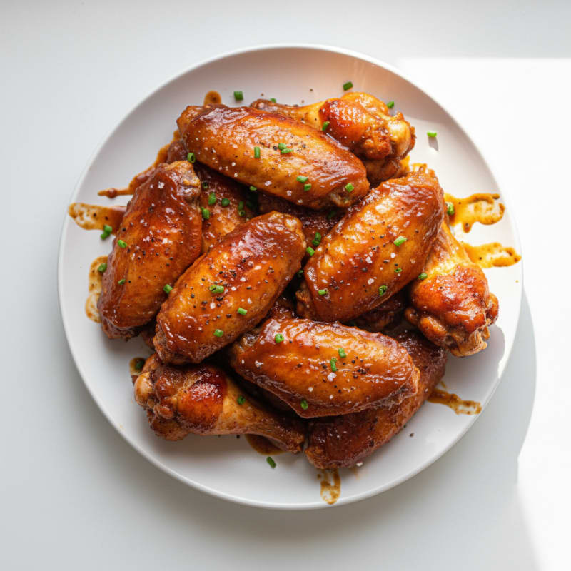 Spicy BBQ Glazed Chicken Wings