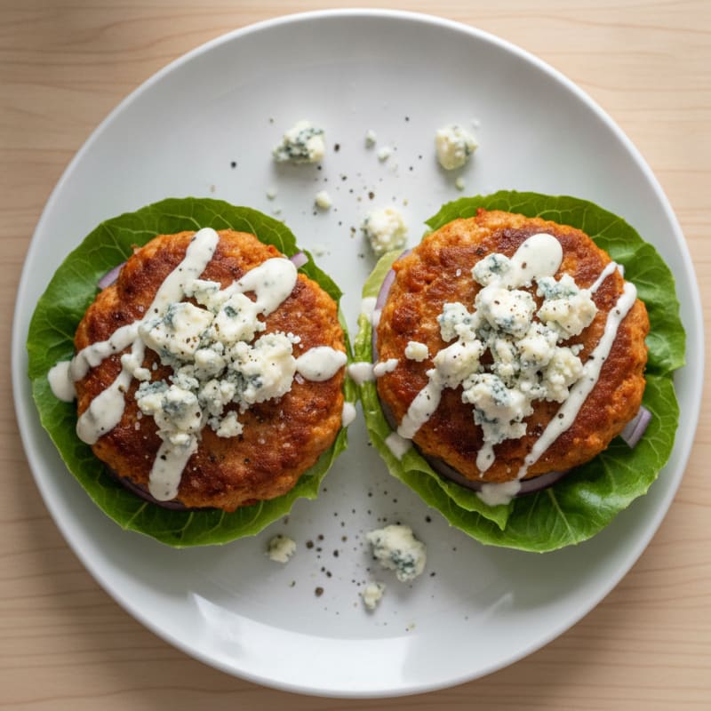 Buffalo Blue Cheese Burgers