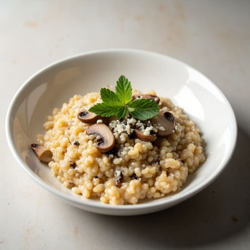 Healthy Creamy Mushroom Risotto